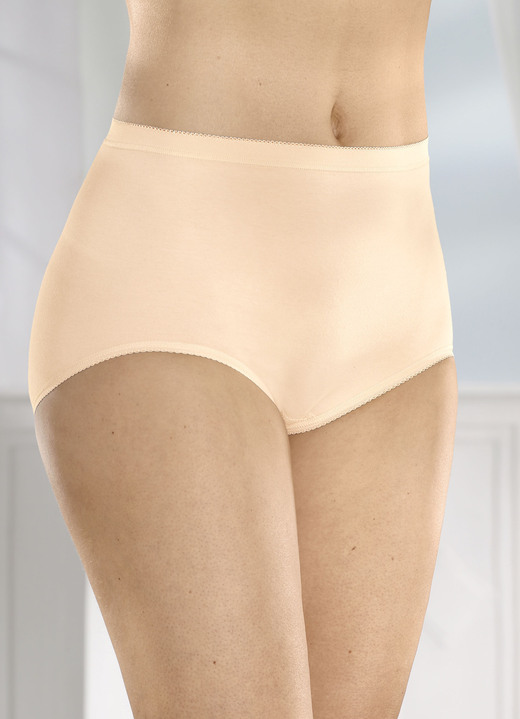 Slips - Speidel set van drie slips met elastische manchetten, in Größe L bis XL, in Farbe POEDER Ansicht 1