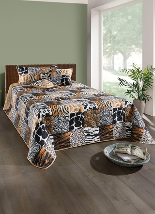 Sprei in fascinerende patchwork-look