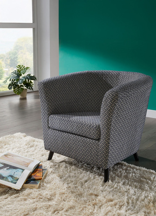 Fauteuil op een stevig houten onderstel