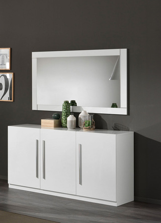 Dressoir, 3 deuren met hoogglans oppervlakken