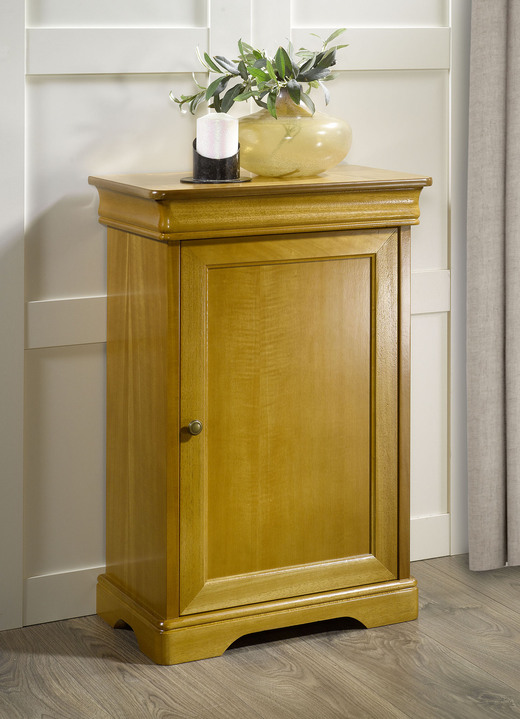 Commodes - Italiaanse ladekast in eenvoudig design, in Farbe HONINGKLEUR, in Ausführung Commode, 1 deur Ansicht 1