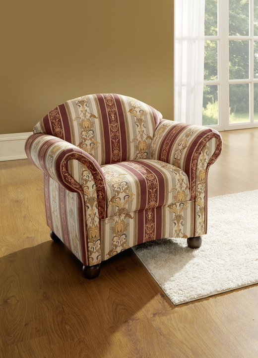 Gestoffeerde meubels - Gestoffeerd meubel met een veerkern die overal in de kamer geplaatst kan worden, in Farbe ROOD, in Ausführung Fauteuil Ansicht 1