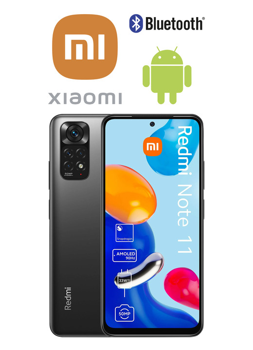 - Xiaomi-smartphone Redmi Note 11, in Farbe GRAU