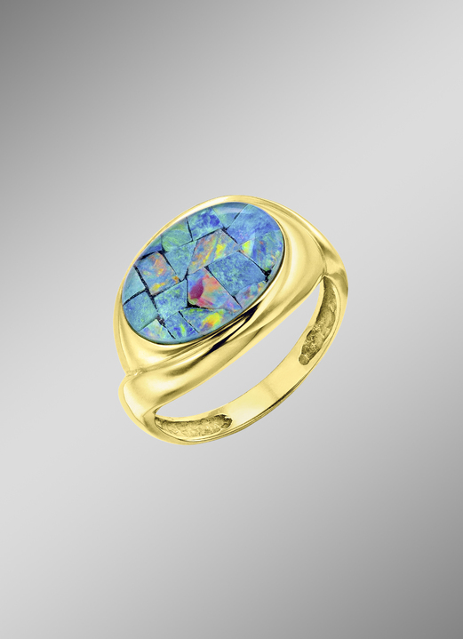 Ringen - Damesring met opaal, in Größe 160 bis 220, in Farbe  Ansicht 1