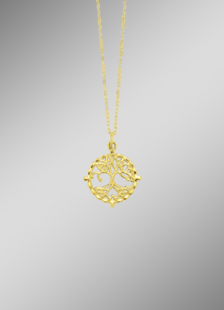 Aantrekkelijke levensboomketting met ankerketting