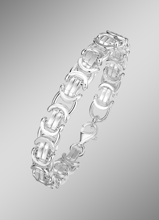 Armbanden - Geweldige koningskettingarmband in zilver, in Farbe  Ansicht 1