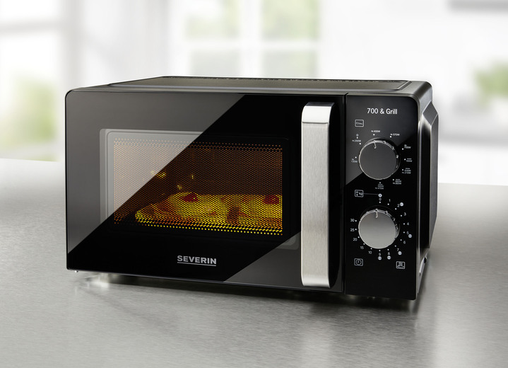 Keukenapparaten - Severin MW7781 magnetron met grillfunctie, in Farbe SCHWARZ Ansicht 1