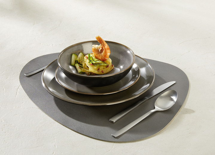 Porselein - Exclusieve keukenserie uit de serie The Perfect Dinner, in Farbe GRAU, in Ausführung Combinatieservies, 16-delig Ansicht 1