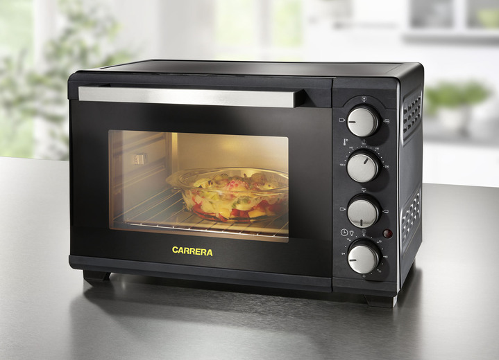 Koken & grillen - Carrera oven met 25 liter kookruimte, in Farbe ZWART-ZILVER Ansicht 1