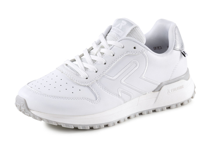- Nappaleren sneakers, in Größe 036 bis 042, in Farbe WEISS Ansicht 1