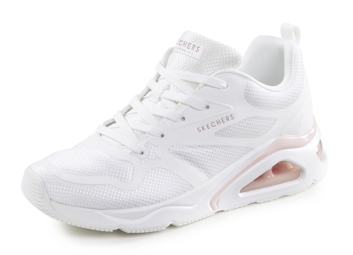 - SKECHERS veterschoenen met zichtbaar luchtkussen, in Größe 036 bis 041, in Farbe WEISS-ROSA Ansicht 1