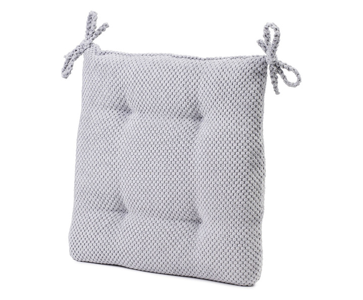 Decoratiekussens & slopen - Kussensloop of stoelkussen van Gözze, in Größe 905 (kussensloop, 40 x 40 cm) bis 915 (stoelkussen, 40x40x4 cm), in Farbe SILBER Ansicht 1
