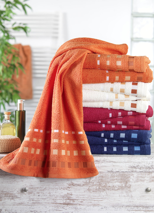 Badstof handdoeken - test, in Größe 200 (2 handtassen 50/100 cm) bis 204 (1 handdoek, 70/140 cm), in Farbe BORDEAUXROOD