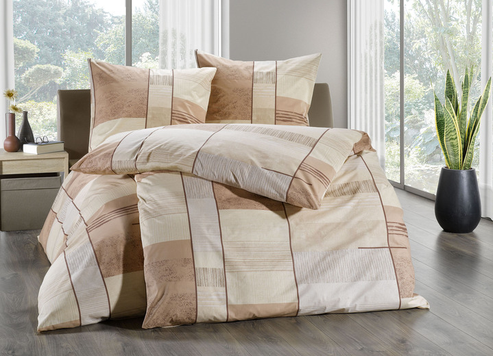 Beddengoed - Beddengoedset met ritssluiting, in Größe 111 (40/80 cm + 135/200 cm) bis 115 (80/80 cm + 155/220 cm), in Farbe NATUR Ansicht 1