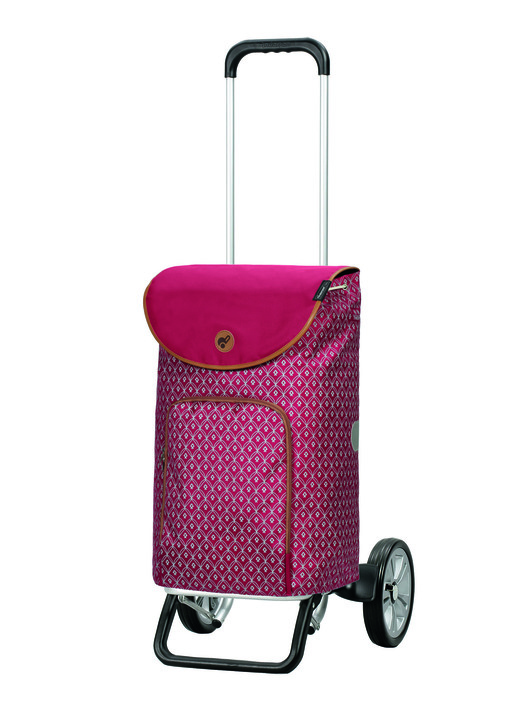 Boodschappenwagen - Alu Star Shopper® Famke gemaakt van hoogwaardig aluminium, in Farbe ROT Ansicht 1