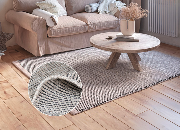 Modern - Brücke, in Größe 111 (Brücke, 60x90 cm) bis 306 (Teppich rund, ø 200cm), in Farbe CREME Ansicht 1