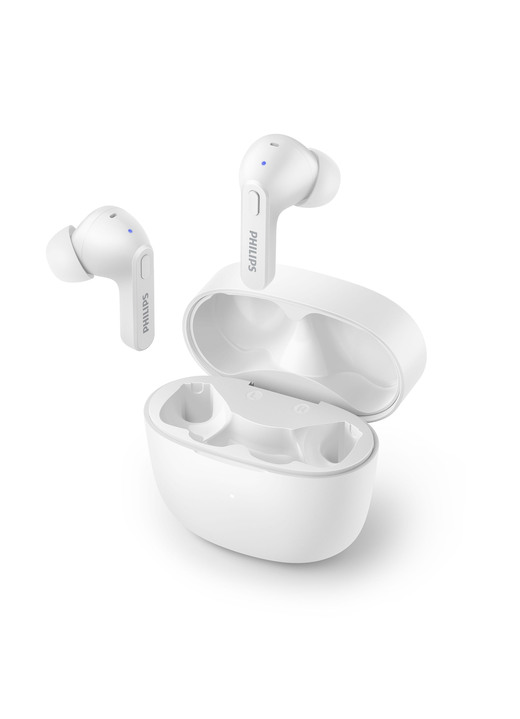 Muziekapparaten - Philips TAT2206BK/00 in-ear hoofdtelefoon inclusief oplaadstation, in Farbe WIT Ansicht 1