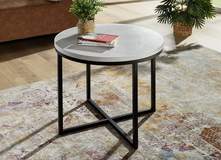 Couchtische - Couchtisch, rund, in Farbe SCHWARZ-WEISS Ansicht 1