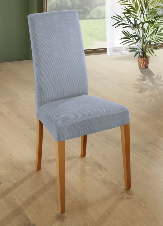 Stühle & Sitzbänke - Essgruppe, 5-teilig, in Farbe BUCHE-BLAU, in Ausführung Stühle, 2er-Set Ansicht 1