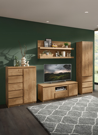 4-delige wandkast in modern design