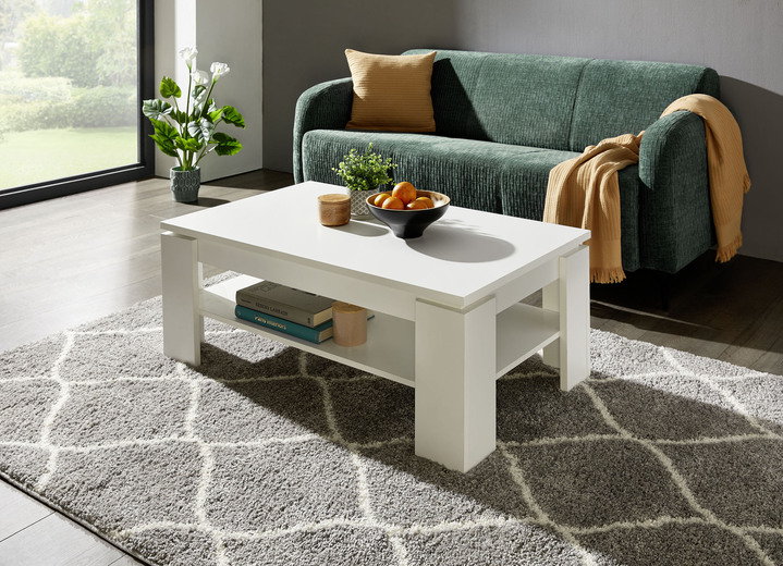 Salontafels - Salontafel in modern design, in Farbe WEISS Ansicht 1