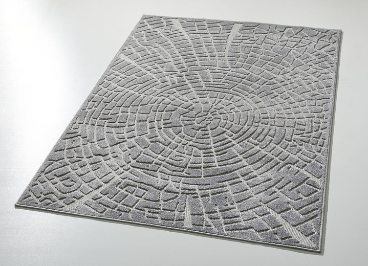 Modern - Bruggen en tapijten met fascinerende ontwerpen, in Größe 111 (Brug, 60 x 110 cm) bis 282 (Tapijt, 200 x 290 cm), in Farbe GRAU Ansicht 1