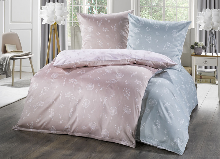 Kleine Wolke - Bettwäsche-Garnitur, in Größe 112 (80/80 cm + 135/200 cm) bis 115 (80/80 cm + 155/220 cm), in Farbe ROSÉ Ansicht 1