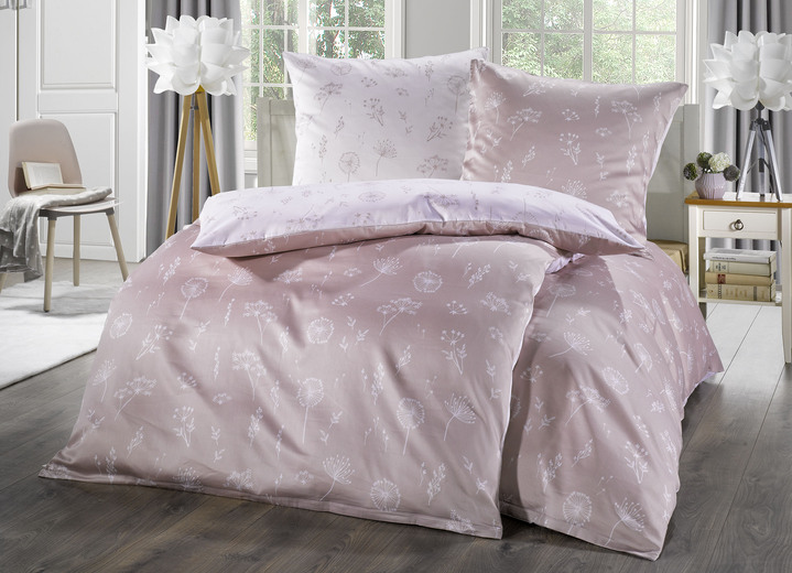 Kleine Wolke - Bettwäsche-Garnitur, in Größe 112 (80/80 cm + 135/200 cm) bis 115 (80/80 cm + 155/220 cm), in Farbe ROSÉ Ansicht 1
