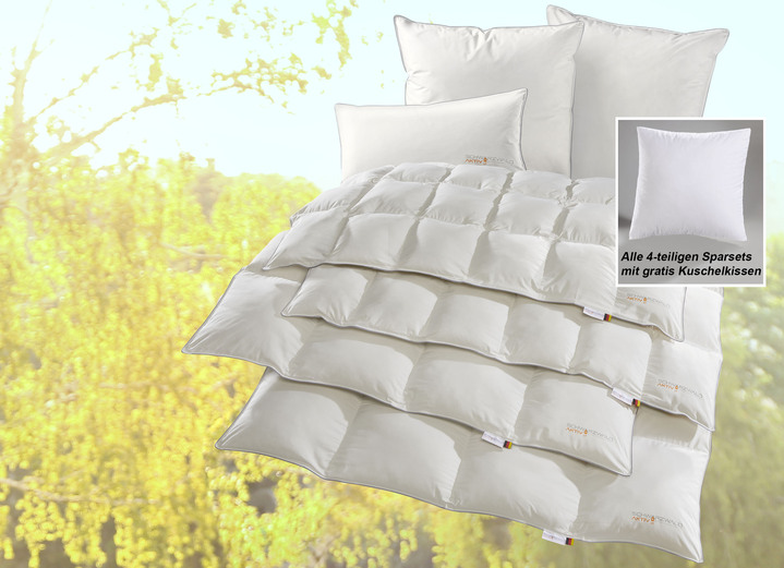 Dekbedden e.d. - Schwarzwald Aktiv beddengoedassortiment van OBB, in Größe 103 (deken, 135/200 cm) bis 403 (spaarset, 4-delig), in Farbe WEISS, in Ausführung Leicht