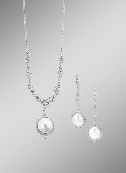 Halsketten - Schmuck-Set, 2-teilig 925/-, in Farbe  Ansicht 1