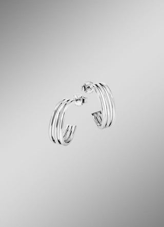 Oorringen zilver 925/-