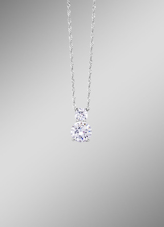 Hanger met kristallen stenen en Singapore-ketting