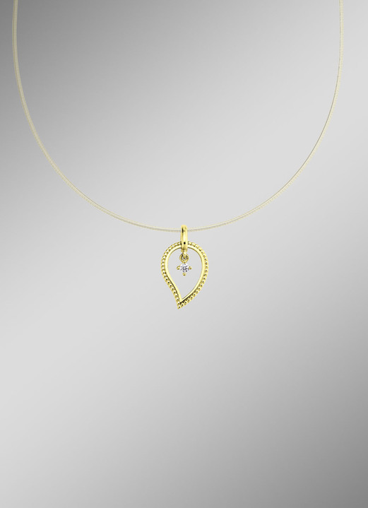 Anhänger - Anhänger o. K. Gold 585/-, in Farbe  Ansicht 1