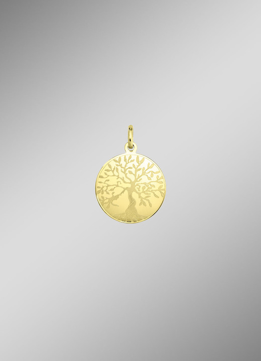 Anhänger - Anhänger o. K. Gold 585/-, in Farbe  Ansicht 1