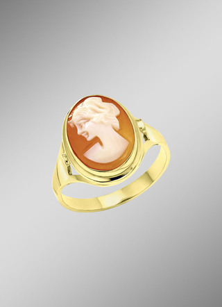 Damesring goud 585/-