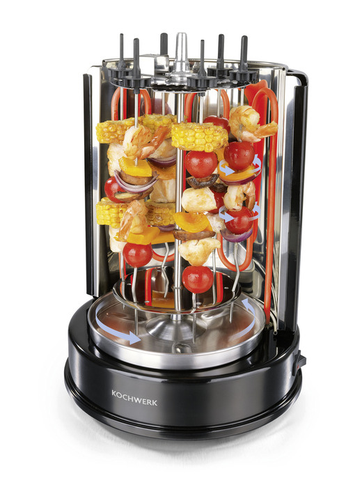 - Multigrill voor maximaal 2 kg vlees, in Farbe ZWART Ansicht 1