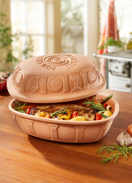 Braad- & ovenschotels - Römertopf voor de gezondheidsbewuste keuken, in Farbe TERRACOTTA Ansicht 1