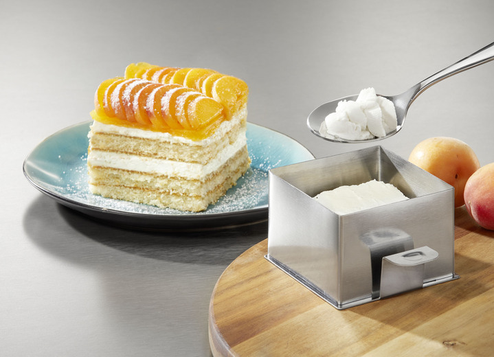 Haushaltshelfer - Dessert- und Servierringe, in Farbe GRAU, in Ausführung eckig Ansicht 1