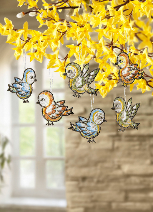 Raamhangers - Vogelhangers set van 6, in Farbe KLEURRIJK Ansicht 1