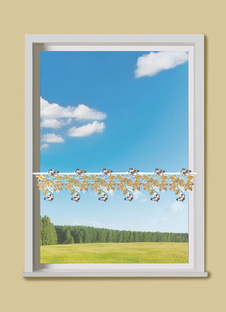 Herfstpaaldecoratie van Plauen-kant