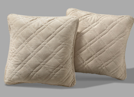 Bedspreien en kussenslopen in corduroy-look