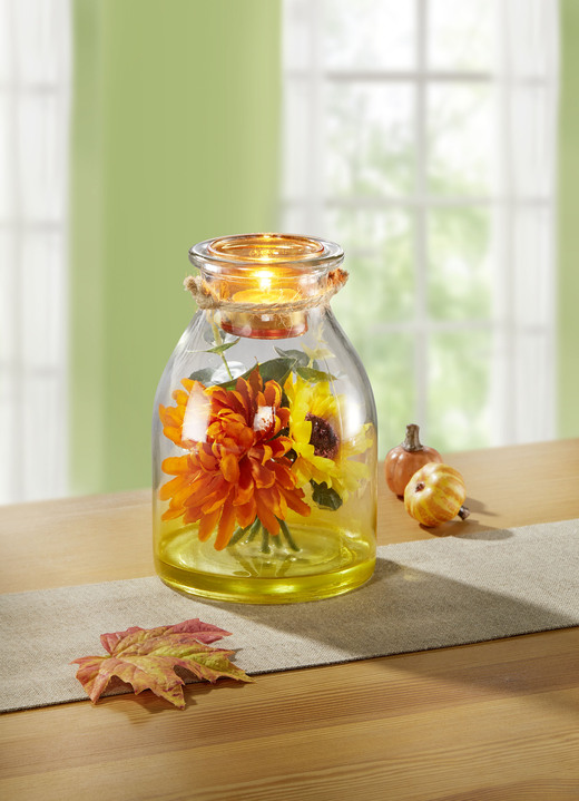Wohnaccessoires - Teelichthalter, in Farbe ORANGE-GELB