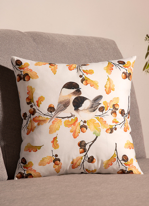 Decoratiekussens & slopen - Kussenhoes in velours-look, in Farbe BUNT Ansicht 1