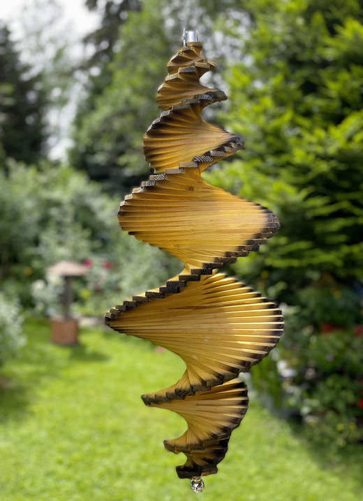 Gartendekoration - Holz-Windspiel, natur, in Farbe NATUR Ansicht 1