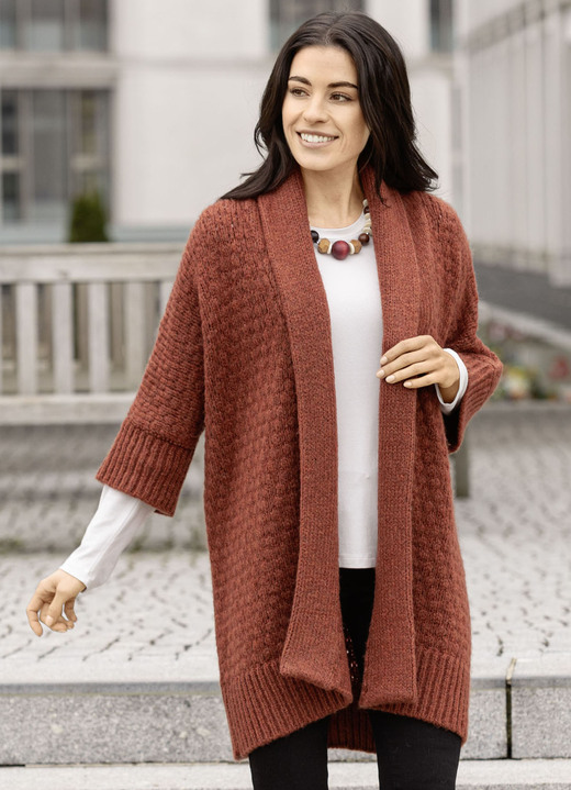 Basics - Lang vest, in Größe L(44/46) bis XXL(52/54), in Farbe TERRA GEVLEKT Ansicht 1