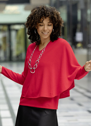 Pullover in 2-laags-look