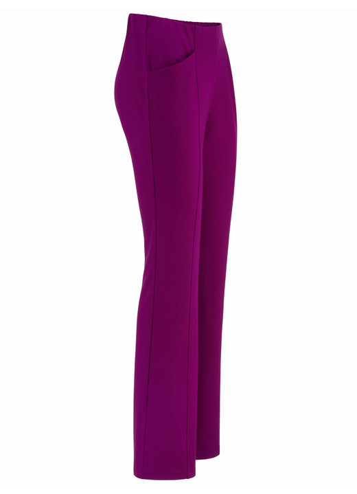 Broeken met elastische band - Jerseybroek met uitlopende enkels Broeken met elastische band - Jerseybroek met uitlopende enkels, in Größe 018 bis 054, in Farbe BEERE