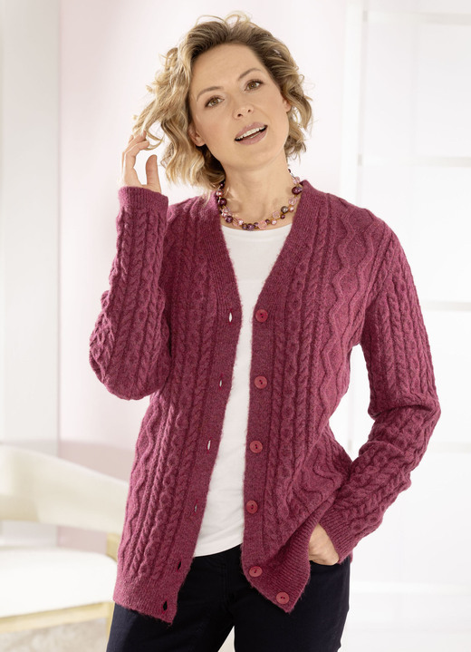 Basics - Vest in een zeer zachte kwaliteit Basics - Vest in een zeer zachte kwaliteit, in Größe L(44/46) bis XXL(52/54), in Farbe HEIDE BES
