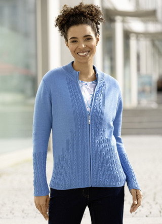 kabelgebreid vest