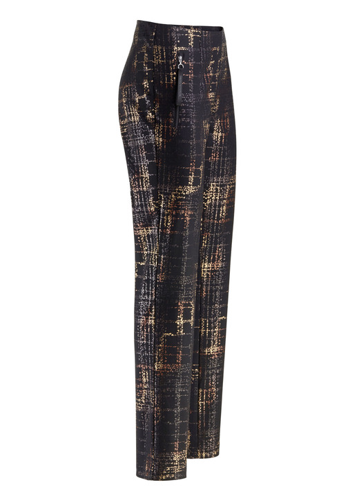 Hosen in Schlupfform - Hose, in Größe 036 bis 052, in Farbe SCHWARZ-KUPFERFARBEN Ansicht 1